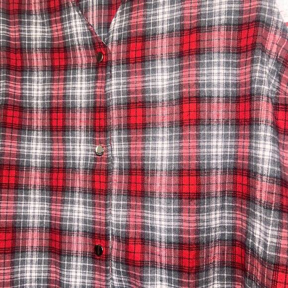 Emory Rose Plaid Button Up Tank | 4X Refer To Listed Measurements - Picture 2 of 3